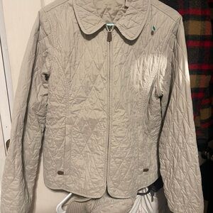 L.L. Bean Women's Quilted Utility Jacket - Beige